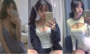 【蜗牛娱乐】小隻女「胸前乳量」好殘暴!低胸上衣大露「白嫩饅頭」,IG塞滿各種惹火自拍照