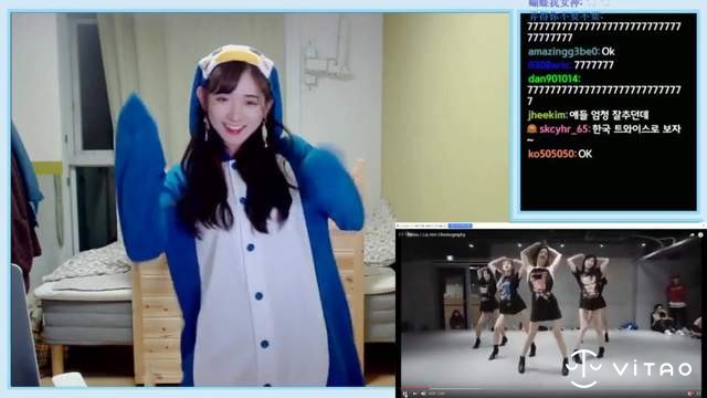 韩国企鹅妹 Jinny 美女主播甜美清新引爆粉丝