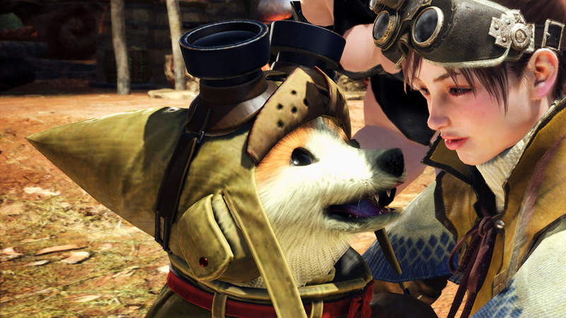 《魔物猎人世界》玩家自制“艾路狗”MOD 模组 柴犬呆萌表情太可爱了