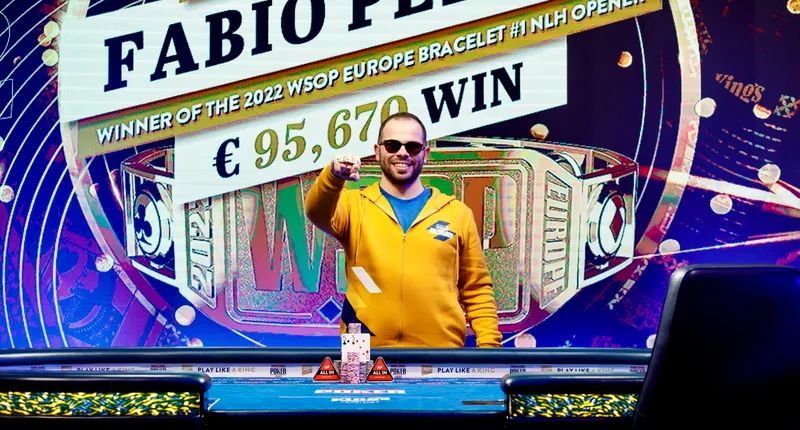 【EV 扑克】意大利玩家 Fabio Peluso 夺得 WSOPE 开幕赛冠军