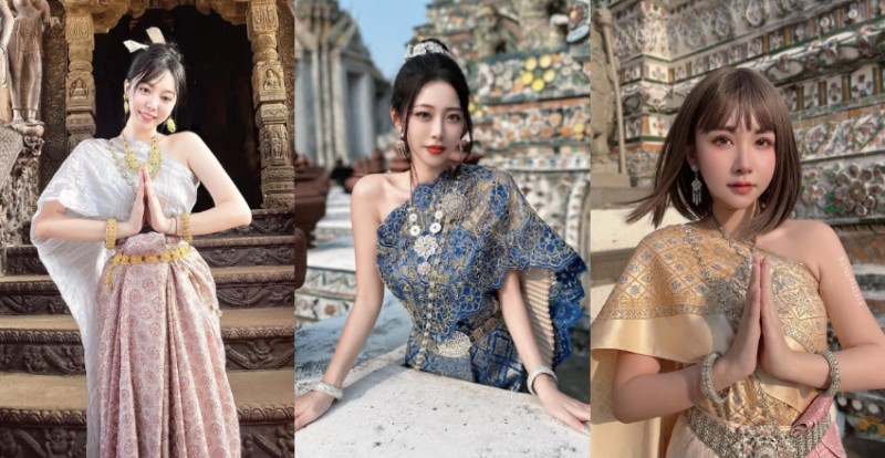 JKF 女郎泰國傳統服飾合輯　小露香肩展現性感讓人著迷