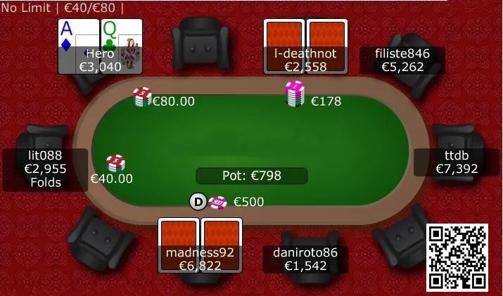【EV 扑克】玩法：开局 35BB 拿着 A-Qo 在大盲如何应对 3-Bet