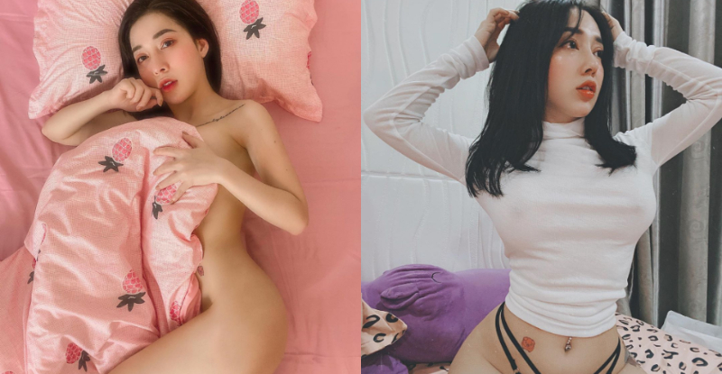 性感越南妹都不穿內衣自拍　若隱若現的粉紅與蜜桃讓人想一探究竟