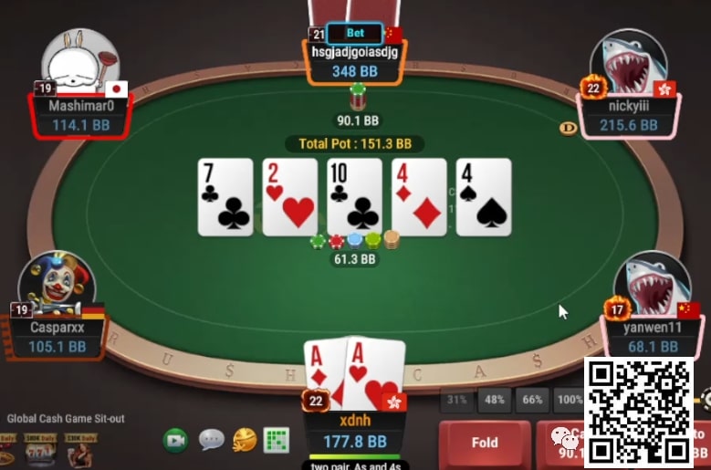 【EV 扑克】牌局分析：bluff 的时机