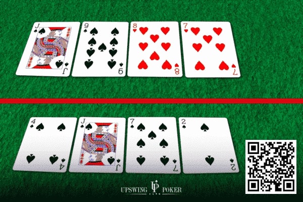 【EV扑克】玩法：碰上那种四张同色或四张连牌的牌面要怎么打？