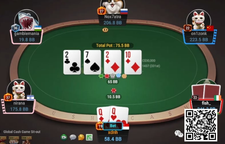 【EV 扑克】牌局分析：AK 能 call 这个超级小的 block bet 吗