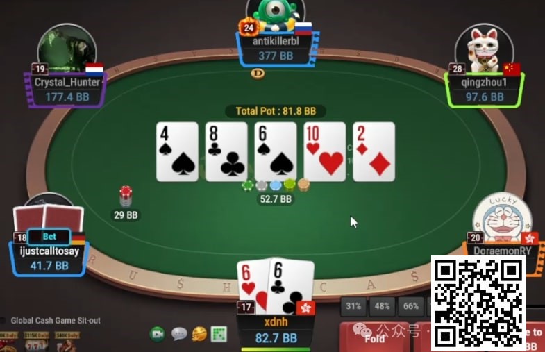 【EV 扑克】牌局分析：set 转牌在潮湿牌面如何行动？