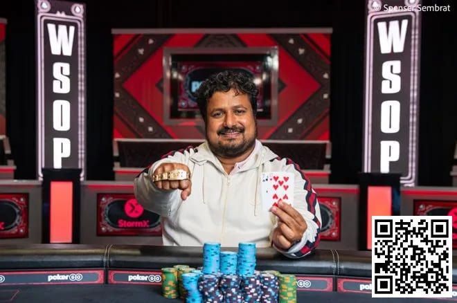 【EV 扑克】印度土豪 Santhosh Suvarna 击败众多大咖，拿下个人第二条金手链