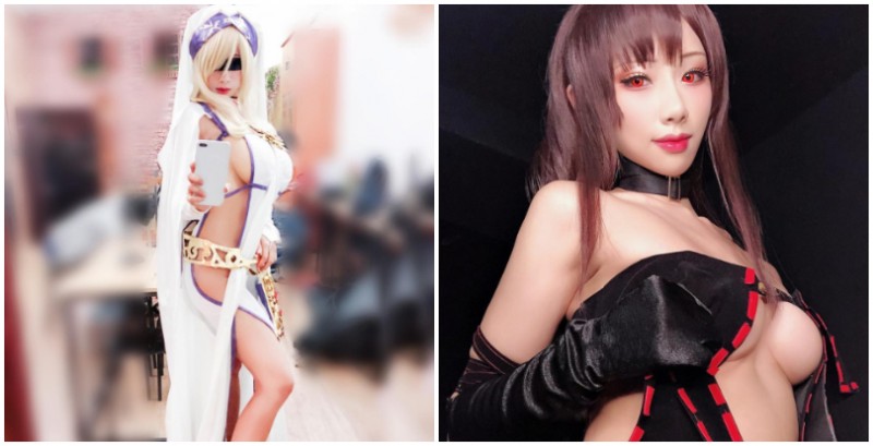 哥布林殺手也能神還原？「巨乳 Coser」雨波側面簍空服，完美還原色氣破錶的劍之聖女！