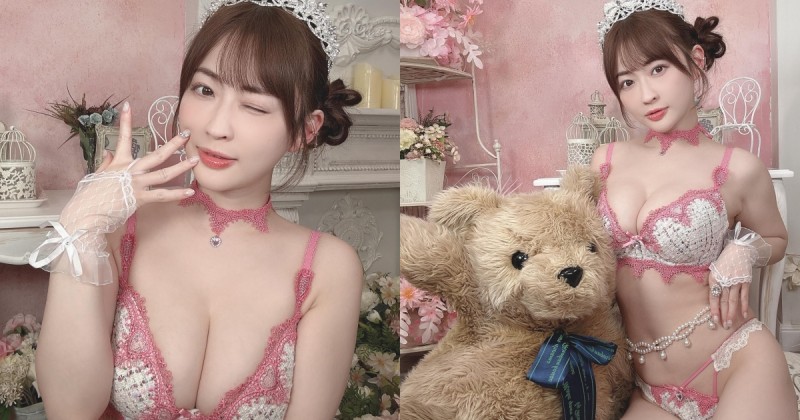 超萌棉花糖雪乳女孩！童顏巨乳小隻馬「美梨」白嫩美體即將降臨 TSE 學服祭啦！