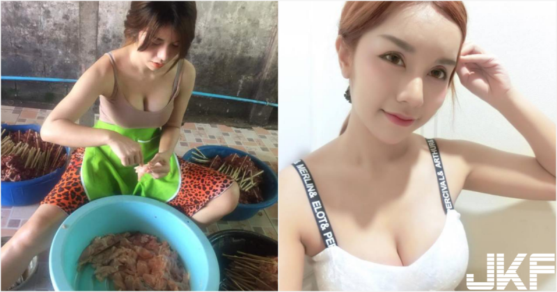 泰國妹子下廚巨乳震動  超兇身材快要噴鼻血了！