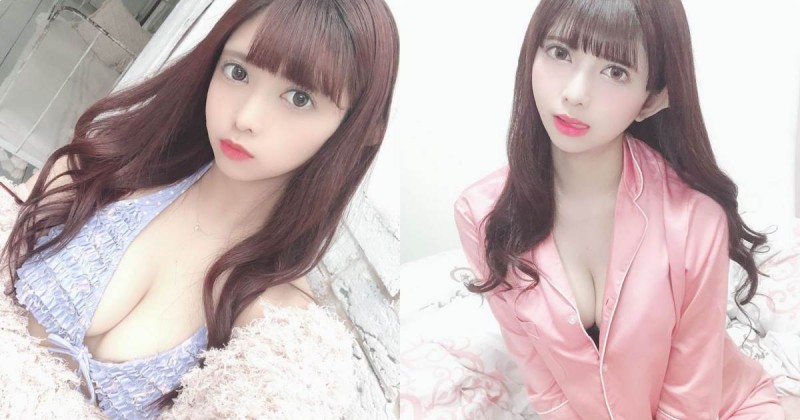 甜美偶像正妹「愛穿超短制服」，睡前挑逗照讓人心癢癢！