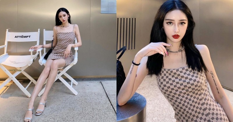 好修長！氣場強大的「美乳小姐姐」，穿緊身裝「性感 S 曲線」辣翻！