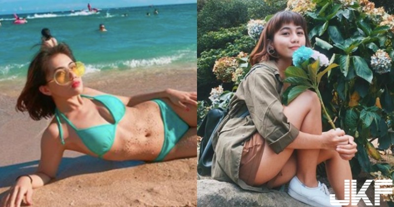 腰太細會看不出來！「台藝大正妹」po 比基尼爆乳笑稱：這樣你們相信我有 34D 了吧！