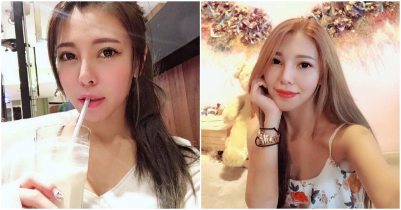 正妹 Yanini 和花牆拍照「畫面好夢幻」，「氣質臉蛋」把店員都迷倒了！