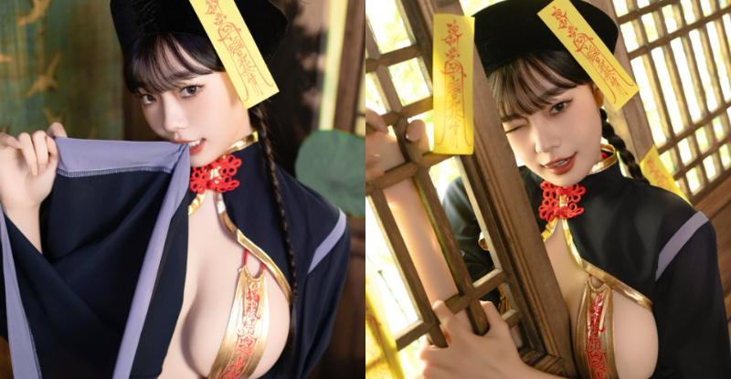淘氣女殭屍「苡昕」掀衣曬大乳，「奶卡門縫」粉絲甘願被煞！