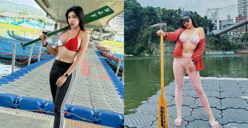 暈船還翻船？最辣選手「安安 Anna」蓄勢待發，「猛乳拿槳」預戰滑龍舟！
