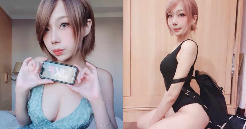 超色氣 coser「甘娜」美乳翹臀好敢拍，「黑化小小兔」讓粉絲瘋狂心動！