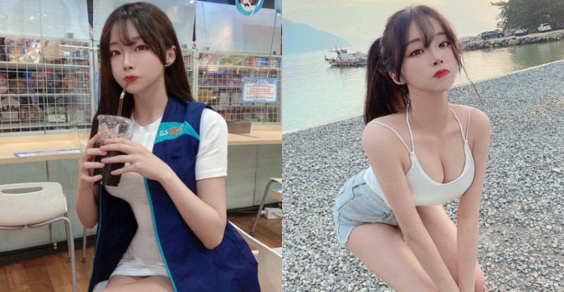 南韓「超商店員」IG 裡滿滿爆乳照耍性感　網友：我要每天捧場