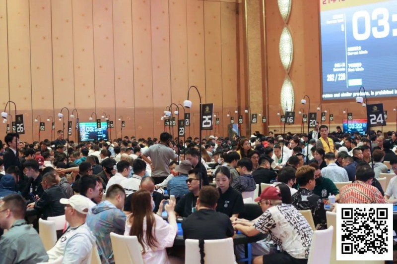 【EV 扑克】CPG 横琴选拔赛 | 首轮收官！主赛 2512 人次参赛 649 人晋级第二轮，许铭文 38.4 万记分牌数量领跑第一轮 C 组