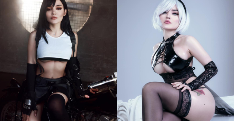 狠角色！俄羅斯 Coser 全裸釋放戰鬥力　「魔鬼辣體 X 魅惑電眼」勾魂攝魄