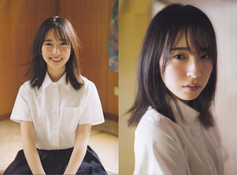 日向坂 46 笑顏女神「金村美玖」純白制服造型超清純　瞬間感覺穿越到民初