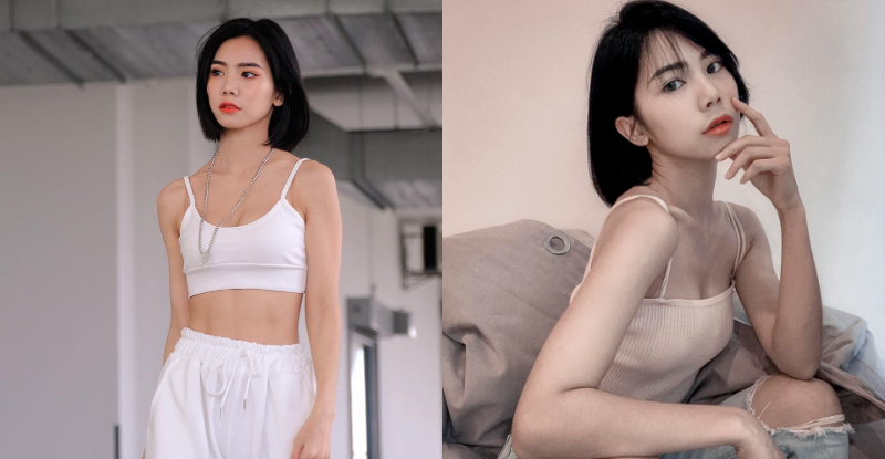 超健短髮正妹「洪少琦 Shao Qi」小露濠溝還不夠，「狂辣腹肌」炸裂男粉視覺！