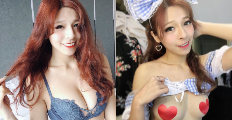 殺傷力太強！性感女僕「安 Anna」上衣掀起尺度大開，軟嫩白皙的酥胸塞滿視覺！
