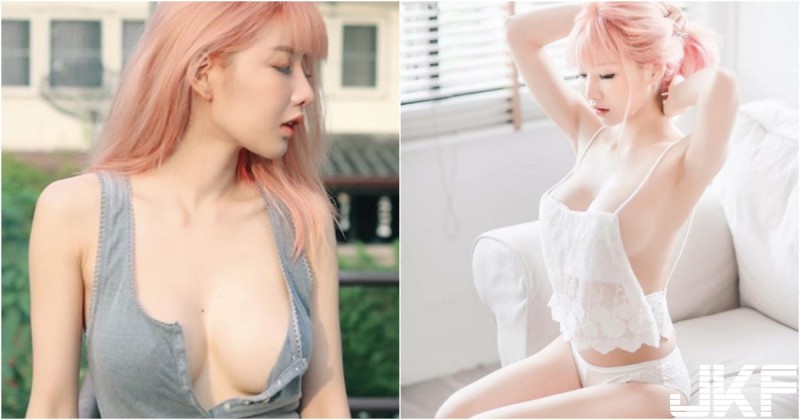 衣服 94 不穿好！「短髮白奶妹」中路開開大露春光！「白嫩美體」在室外也沒在客氣！