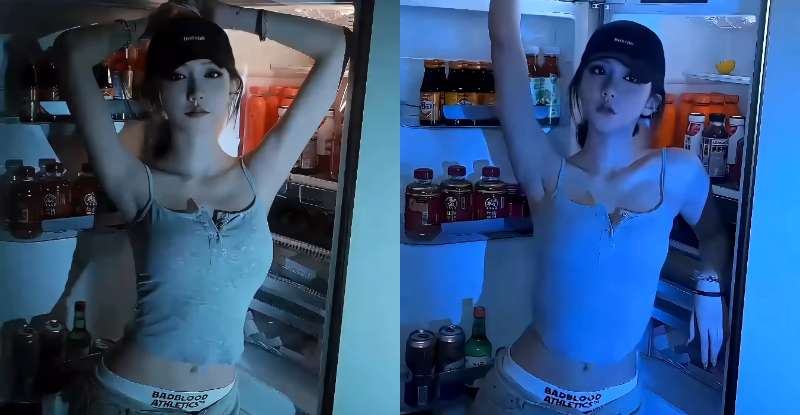 窈窕正妹「酸酸 Enny」回家超 Chill，「開瓶搖擺」沒喝就先醉！