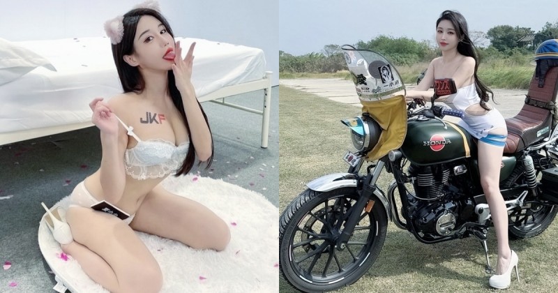 性感辣模「夏小允」展場高人氣！「雪乳玉腿」這次讓你 1v1 拍到飽