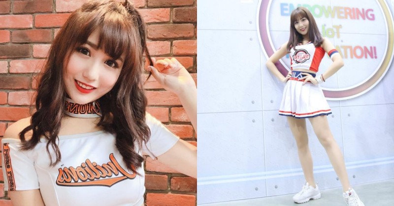 新進神正啦啦隊員「Minana」賽前助興好嗨 俏皮辣妹還偷藏 32E 大寶貝