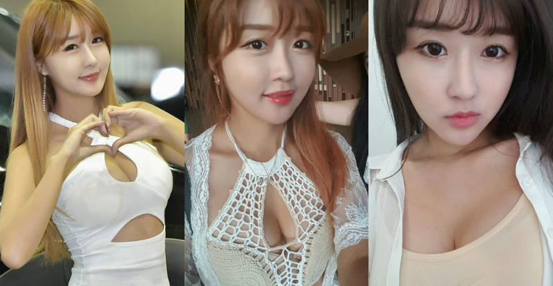 正妹深 V 背心大爆「飽滿北半球」！深邃乳溝超香濃，讓人想一頭栽進…