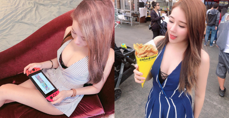 人氣主持「俞婷 Ting Chen」打電動猛擠「深美事業線」，銷魂曲線讓人眼超癢！
