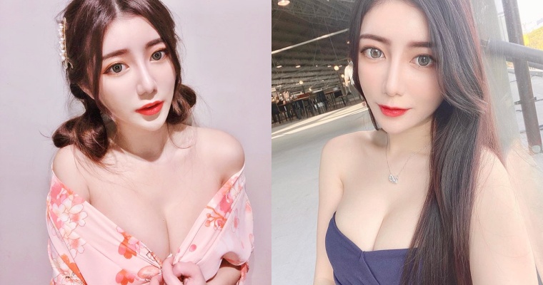台越混血 94 讚！正妹美甲師「天燈妹」樂樂大方曬美胸  各種「爆乳穿搭」讓人凍末條了