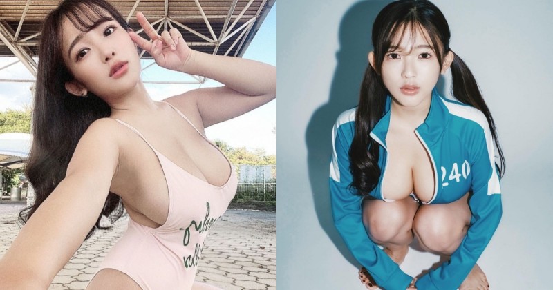 天木じゅん挺「I 罩杯巨乳」玩魷魚遊戲！極品蘿莉型選手讓網友：好想跟她打！