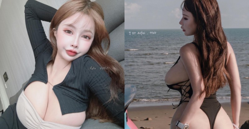 你是不是偷看她的ㄋㄟㄋㄟ！巨乳洋娃娃「艾妃 Aifei」害路邊情侶吵架