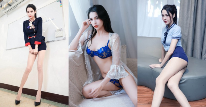 8 頭身性感保姆腿長超過身體一半　根本就是空服員專業戶
