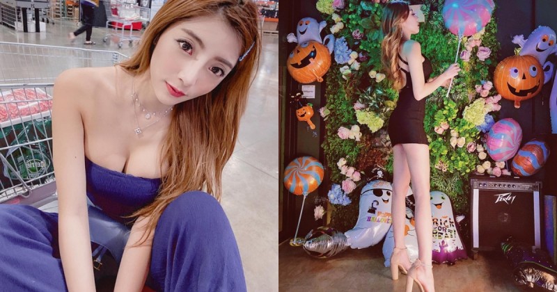 腿控讚起來！「Lola 李佳玲」爆乳逛大賣場補肉肉，沒想到上身有料下身也很狂！