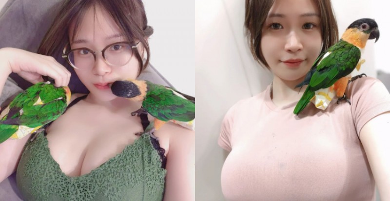 巨乳正妹「乃米 nainai」給愛鳥站上滿滿的奶奶大平台！