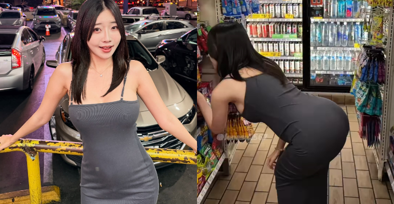 火辣正妹「玲奈 Lena」現身洛杉磯，「激凸又翹臀」畫面超犯規！