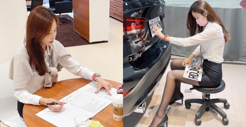 【蜗牛娱乐】BMW「美腿業務代表」透膚黑絲襪超性感 網友:揪團賞車了 【蜗牛娱乐】BMW「美腿業務代表」透膚黑絲襪超性感 網友:揪團賞車了