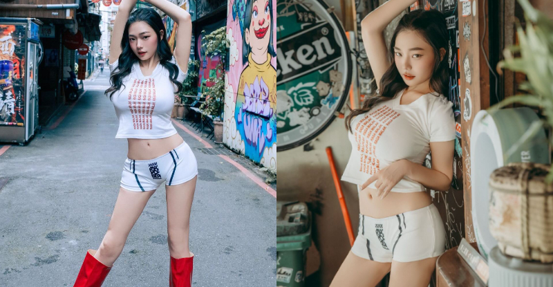火辣女神「苡昕 Yuri」現身西門町美國街，「狹長媚眼」根本台版 Jennie！