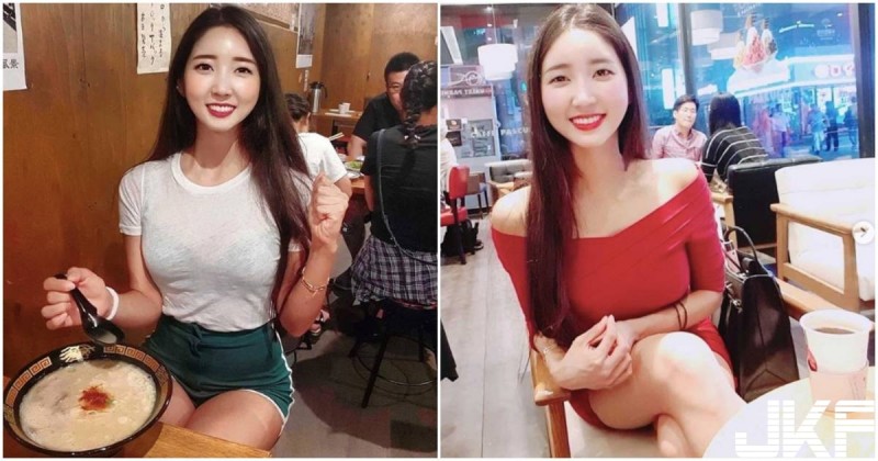 吃拉麵遇到超兇正妹，白 T 透出「黑色內衣」，若隱若現最受不了&#8230;