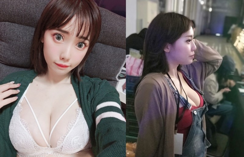想問路！電競嘉年華驚見「巨乳工作人員」側身炸 G 奶　本尊神出竟是 JKF 女郎「施莉莉」