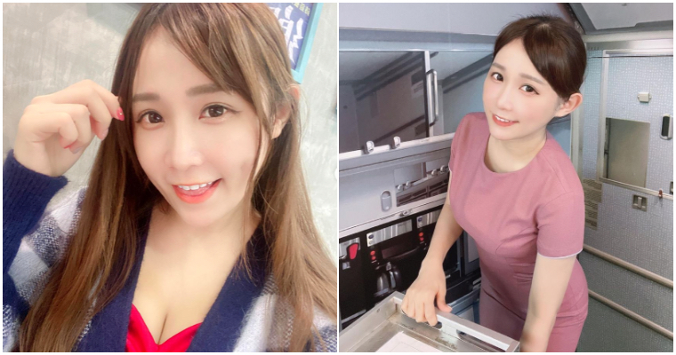 好想被她服務！「骨感小吃貨」Nico 古璇化身空姐 LOOK　甜美酒渦笑容讓你直呼戀愛！