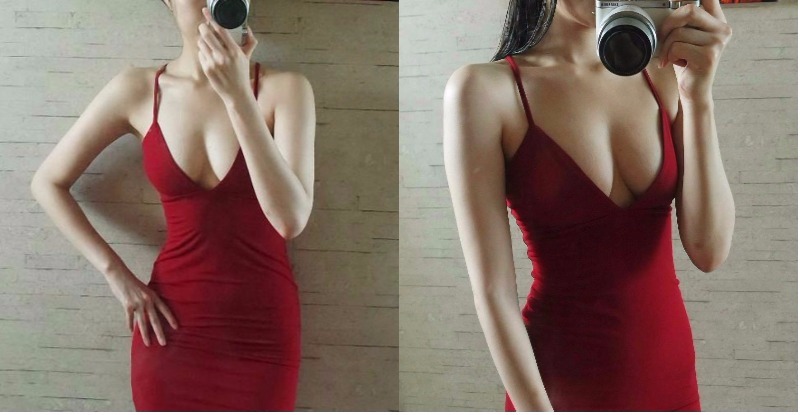 性感 OL 深 V 自拍，窄裙包緊緊「臀型乍現」！逼人跳槽當他同事…