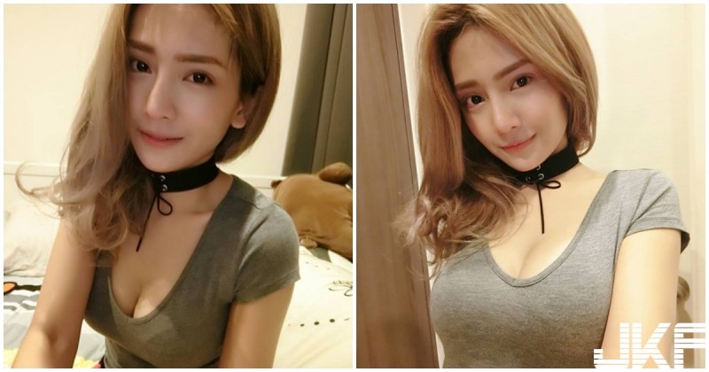 火辣系女 DJ！　胸前大挖空「美乳快蹦出」，戴黑色頸圈整個好養眼喔！