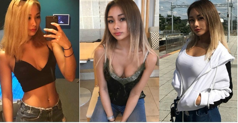 注意！狂野妹子深 V 拉到底「渾圓乳球」要衝出！微微前傾「深邃奶溝」好明顯