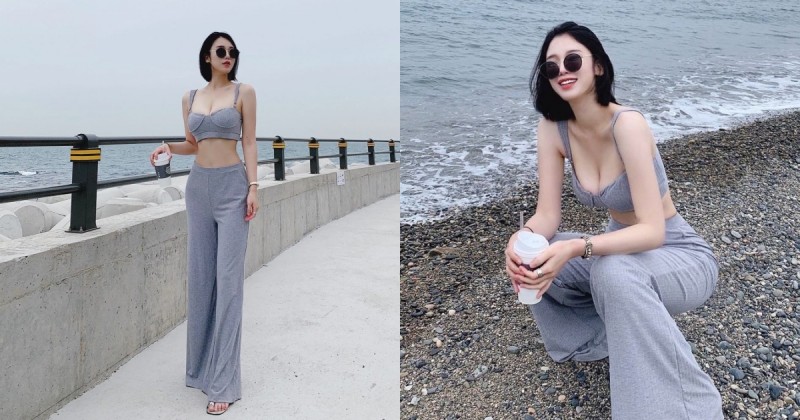 【蜗牛娱乐】海邊「超正老闆娘」展現迷人長輩視角！極品顏值散發強大魅力